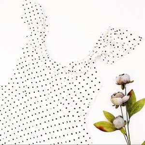 Old Navy black and white Swiss Polka Dot Dress